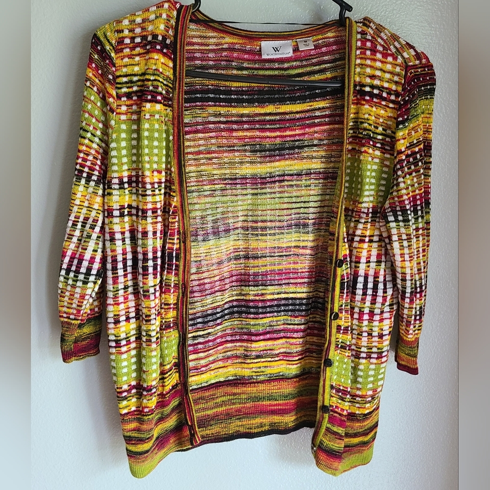 Worthington 3/4 sleeve cardigan size Medium